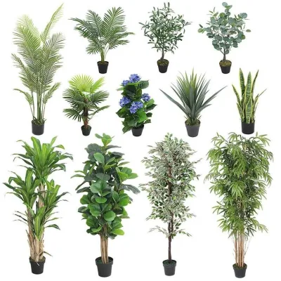 Simulated Banyan Orchid Clearance Wholesale, High-end Quality Garden Furniture and Courtyard Decoration Simulated Plants