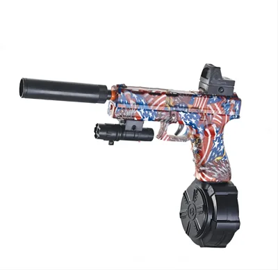 New Style Glok Electric Automatic Bullet Gun Desert Eagle Toys Gun Foam Soft Bullet Gun for Kids