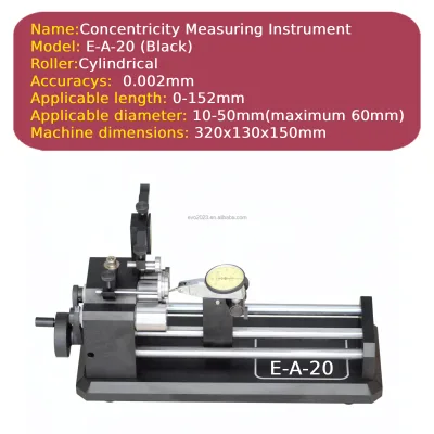 E-A-20 Standard Mechanical Concentricity Measuring Instrument Dual Purpose Runout Tester for Radial & Axial Check