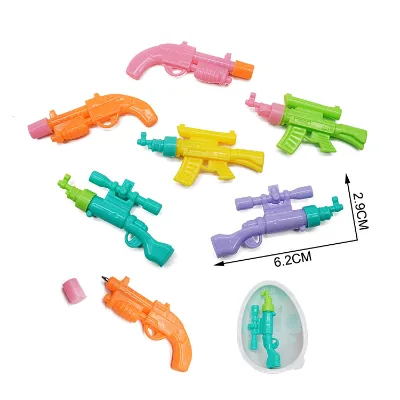 Low Cost Wholesale Small Pen Toys Promotional Toys Surprise Egg Capsule Toys Miniature Gun Shaped Pen Educational Toys for Kids