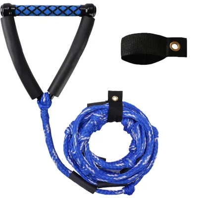 25ft 4000lbs Ski Rope 10in EVA Handle for Surf/Wakeboard Towing Line Unisex Ocean Use 100% New Polyethylene 1 Person Capacity