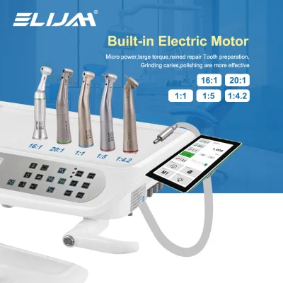 Dental Laboratory Micromotor with Built-In Electric Motor LCD Polishing Machine Metal Material