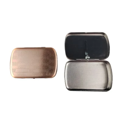 Factory Direct Sales Metal Double-sided Flip Lid Tobacco Storage Box Men's Portable Pressure-resistant Cigarette case