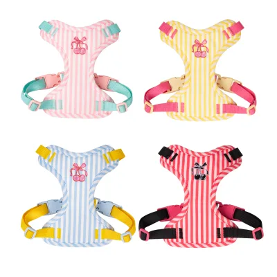 Factory Direct Sport Fashion Colorful Nylon Webbing Mesh Breathable Pet Dog Harness