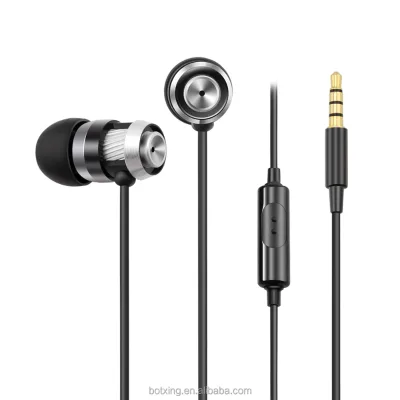 Super Bass High Quality Speaker Wired Metal Outer case Earphone Earbud Portable Sport Headphone  with Mic