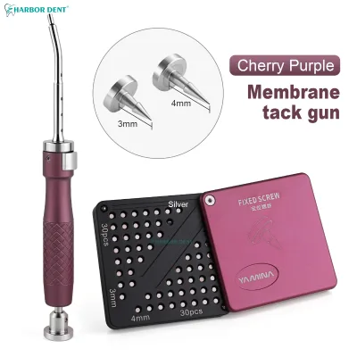 NEW Dental Implant Membrane Tacker Gun One-Click Automatic Tacker Kit for Fixing Membranes, Includes 60 Titanium Screws