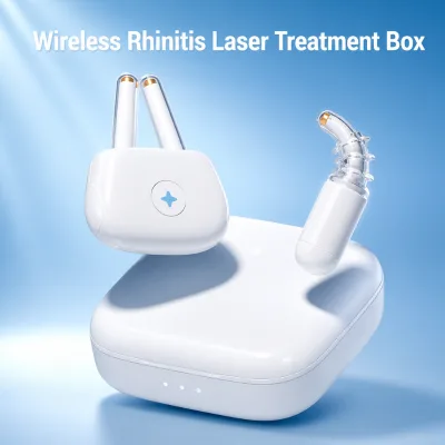Wearable Rhinitis Treatment Device Semiconductor Laser Therapy Instrument for Allergic Rhinitis Relief Wireless Nasal Care