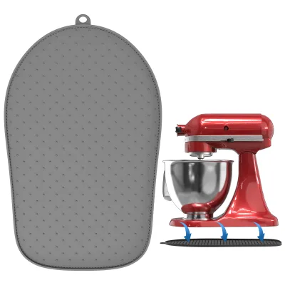 Multifunction Anti-Slip Silicone Sliding Mat for KitchenAid Mixers Silicone Protective Mat Anti-Slip Mat for Lift Stand Mixer