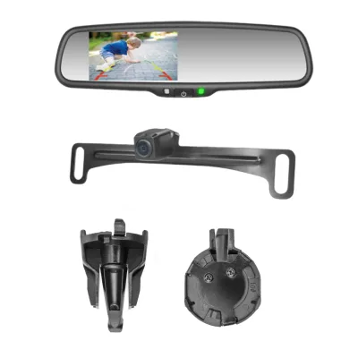 Blind Spot Mirror 4.3" Car Interior Mirror with Two Channels for Cars