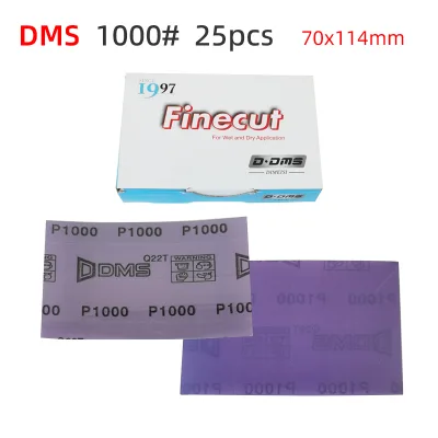 DMS Finecut Wet Dry Sanding Sheets Purple Abrasive Sand Paper for Automotive Polishing 1/8 Sheet Point Sandpaper