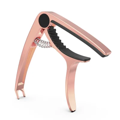 Rose Gold Guitar Capo Professional Ukulele Capos Easy to Clip on Instrument and Quick to Change the Tone of the Song