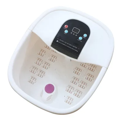 Multifunctional Fast Heating Bubbles and Vibration Pedicure Foot Soak Tub With 22 Massage Rollers