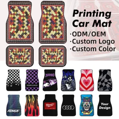 Wholesale Custom Car Floor Mats with Custom Logo and Printed Design, Factory Direct Carpet Foot Mats for Bulk Car Mat Orders