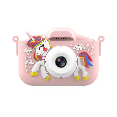 Student Camera Smart Autofocus Cute Cartoon Design Smartphone Connectivity Dual HD Camera 2"-3" Screen ABS Material Camera