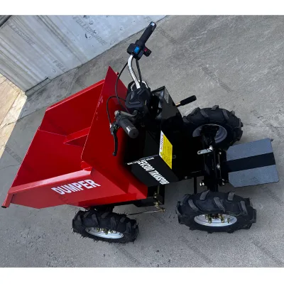 Garden Farm Tractor Electric Wheelbarrow 4 Wheel Electric Lift Dumper
