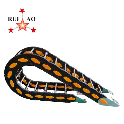 Bridge Type Steel Armor Cable Drag Chain Heavy Duty for CNC Machining Center Custom Size with End Connectors