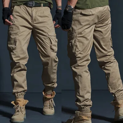 High Quality Custom Wholesale Multi Pocket Casual Slim Fit Men Jogger Pants Cotton Trousers for Men
