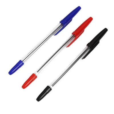 Classic Design Plastic Gel & Ballpoint Pens Set-1.0mm Red/Blue/Black Ink Office College-Comfort Grip Durable Pens