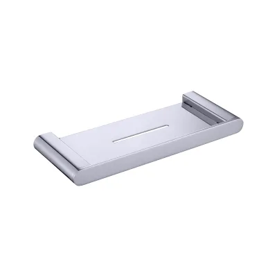 SUS304 Wall Mount Shower Shelf With Drain Hole Project Spec Bathroom Wall Hardware Suitable for Hotel Motel and Public Restroom