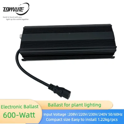 Plant Lighting 220-240v 600W Electronic Dimming Ballast New Fanless Compact Size Long Life