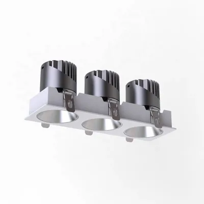 Residential Hotel Square Trimless Adjustable Spot Light 8W 18W 25W Waterproof IP65 COB Dimmable LED Ceiling Recessed Spotlight