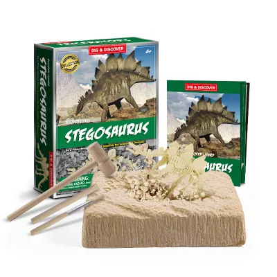 Kid Diy Jurassic Dinosaur Toy Boy and Girl Favourite Stegosaurus Dig Kit Interesting Handmade Dig Animal Skeleton Toy