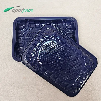 New Disposable PET Heat-sealed Food Map Tray Vacuum-formed Plastic Meat Packaging Tray