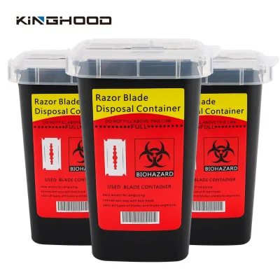 Sharps Disposal Container Barbershop Hair Salon Shaving Knife Blade Disposal Collect Box