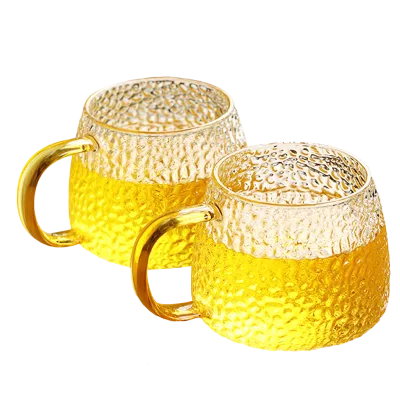 Drinkware 400ML Borosilicate Glass Cup Coffee Mug Nice Drinking Cup with Special Handle