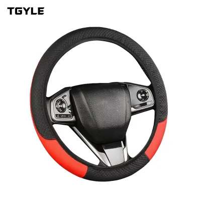 Best Quality Nice Design Car Accessories Factory Steering Wheel Cover Made by PVC Leather for Toyota Highlander Hilux