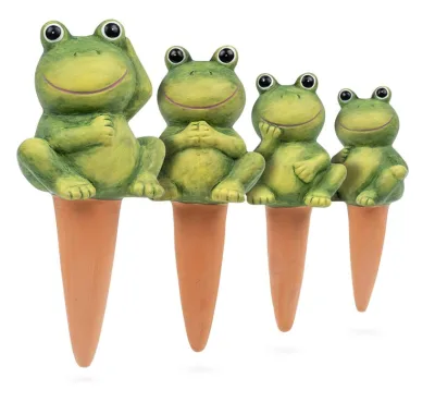 terracotta tubeFrog Plant Watering Spikes, 4X Self Watering Spikes! Terra Cotta Plant Watering Devices. Automatic Plant Waterer