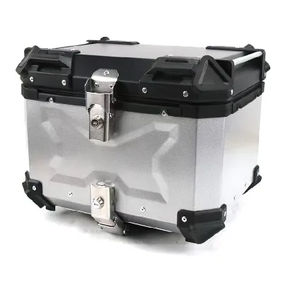 X-Size 45L Motorcycle Tail Box Maxi-Scooter Aluminium Alloy Bag Storage Luggage Accessories Parts