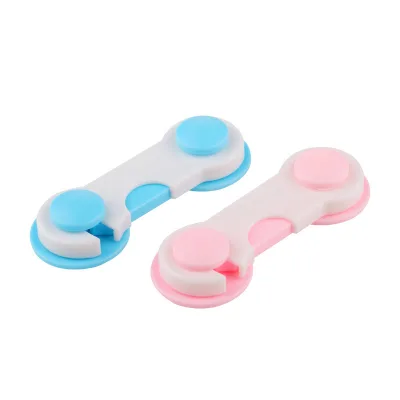 Baby Safety Cabinet Locks Silicone Adhesive Door Fridge Lock Pink Blue for Kids 0-6 Months
