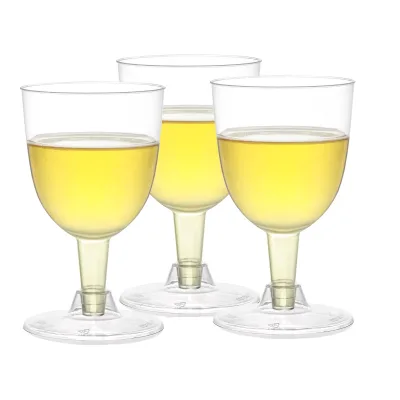 BST 170ml Disposable martini Stackable Stemmed Plastic Juice Coupe champagne Glasses Reusable for Wedding Parties
