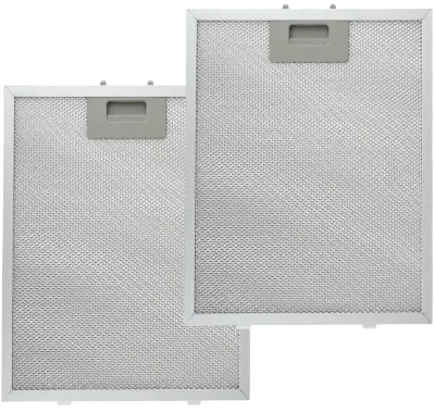 KAHEIGN 2 Pcs 5-Ply Universal Aluminum Range Hood Filter 320mm X 260mm for Many Major Brand Range Hoods Household Use