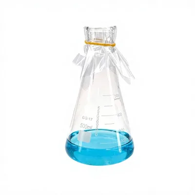 Erlenmeyer Flask Sealing Film High-Temperature Sterile Heat-Resistant Breathable Membrane Triangular Conical Flasks Model