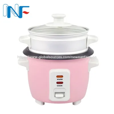 Small Rice Cooker Electric Mini rice cookers 0.4L, 2cups, with food steamer Non-Stick Aluminum drum rice cooker pot 200W