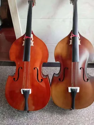 Student Beginner Double Bass 4/4 Sizes Wholesale Basswood Contra Upright Bass High Quality