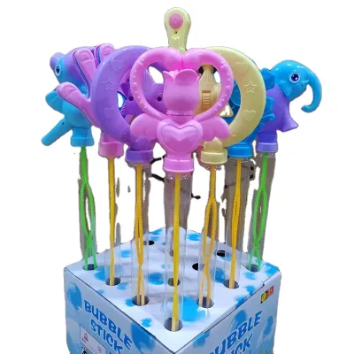 Various Cartoon Flower Shapes, Light, Bubble Water, Bubble Stick