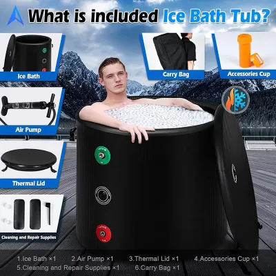 Factory Supply Aufblasbares Eisbad Mit Abdeckung Inflatable Cold Tub Bulk for German Speaking EU Area