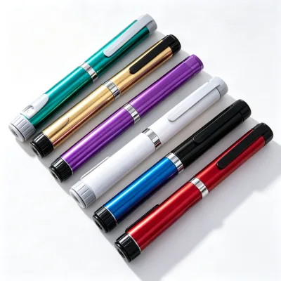 Curved Anti-Slip Dial Reusable Aluminum Dosing Pen Cap Brush Sealing Custom Logo Model V3 Mute Quiet Push Mechanism for Daily