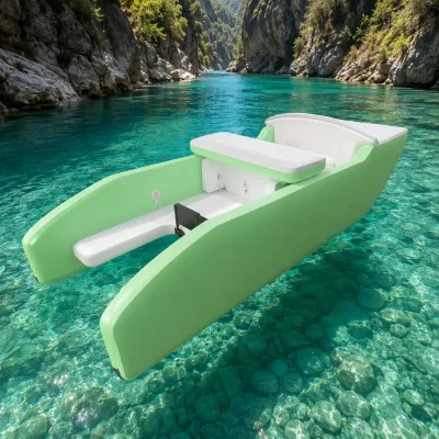 PVC Dorp-stitch Inflatable Fishing Boat Drive for Drifting Durable Eco-Friendly 2 Person Capacity for Lake