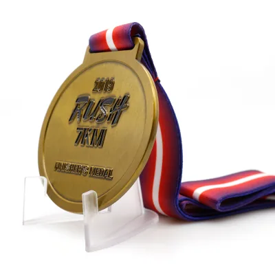 Free Design Custom Metal Gold Silver Bronze Bone Shape Dog Show Competition Race Medals Dog Owner Medal