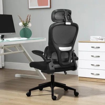 Yazhi Mesh Ergonomic Office Chair with Height Adjustable Gas Lift Swivel-Comfortable Long Hours for Home Dorm Study Use