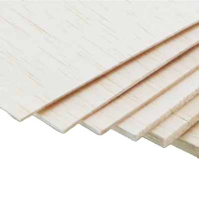 Factory Direact Sale Balsa Light Wood Panel / Stick / Block / Round Stick 0.5mm Balsa Sheet for Surfboard