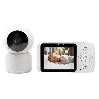 Two-Way Music Night Vision 4 Cameras 480p Resolution Power Adapter Video Baby Monitor
