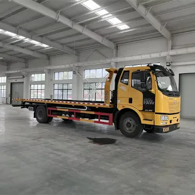High Quality FAW Wrecker Truck 12 Tons Wrecker Tow Truck with Flip Plate for Sale