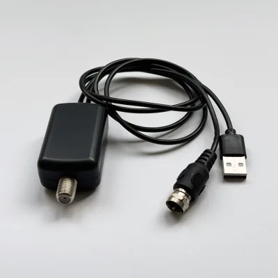 HIGHFLY AMP-6804 30dB 45-608MHZ 45-698MHz DTMB USB+F Male 5G LTE Antenna Amplifier 75 Output Impedance 108dBuV Output Level