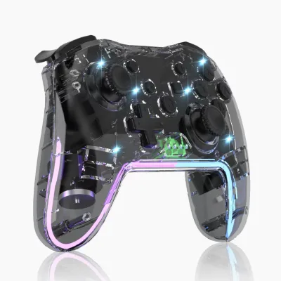 Cheap Price Gaming Joystick One Click Wake-Up Function 2.4G Wireless BT With RGB Led Lights for P4 Switch PC