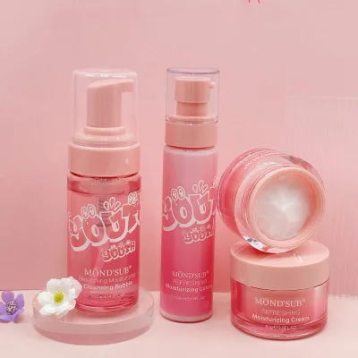 Custom Korean Skin Care Face Beauty Products Set Refreshing 3 Pieces Facial Kit Moisturizing Teen Girls Skin Care Set (New)